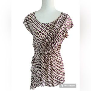 Anthropologie Tops | Edme & Esyllte Womens Silk Faux Wrap Blouse | Size: S